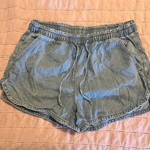 American Eagle Outfitters Denim Blue Athletic Shorts
